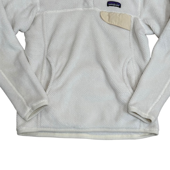 Patagonia Re-Tool Snap-T Pullover Fleece White Raw Linen Women's Small - Picture 3 of 8